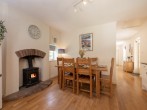 Dining table and log burner